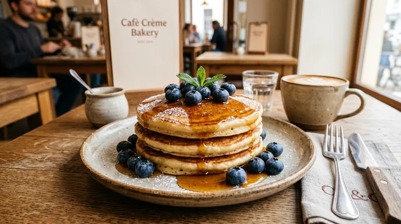 Pancakes Sciroppo d'Acero e Mirtilli